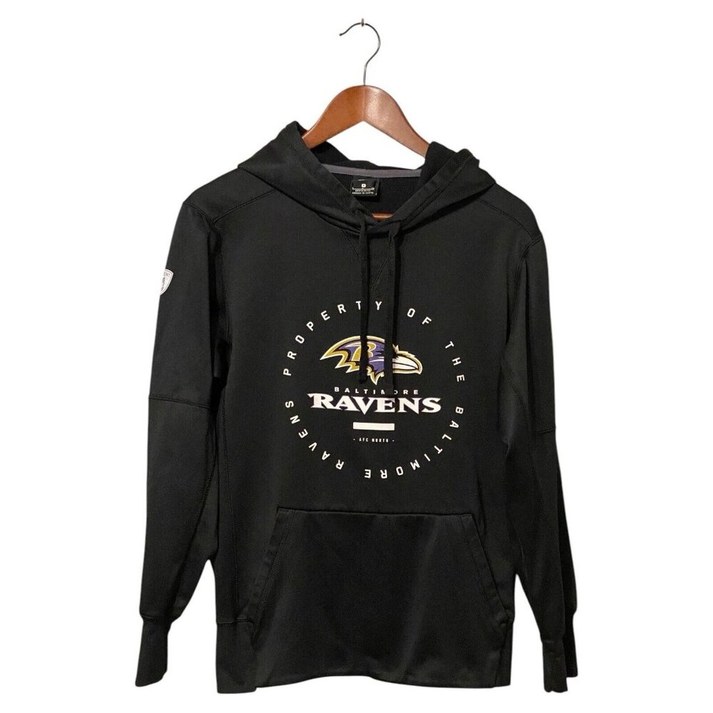 Baltimore Ravens Black Hoodie Pullover Size S Nike NFL